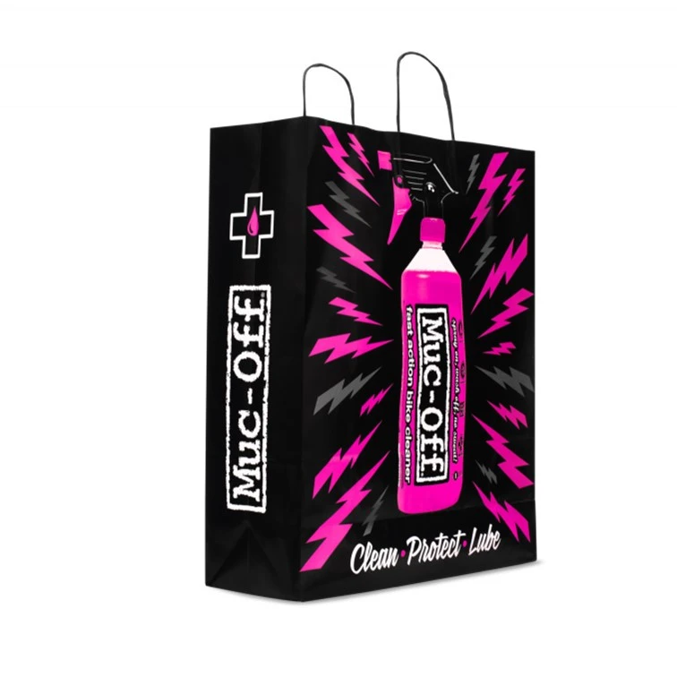 1. Muc-Off Printed 1L Bottle Paper Bag