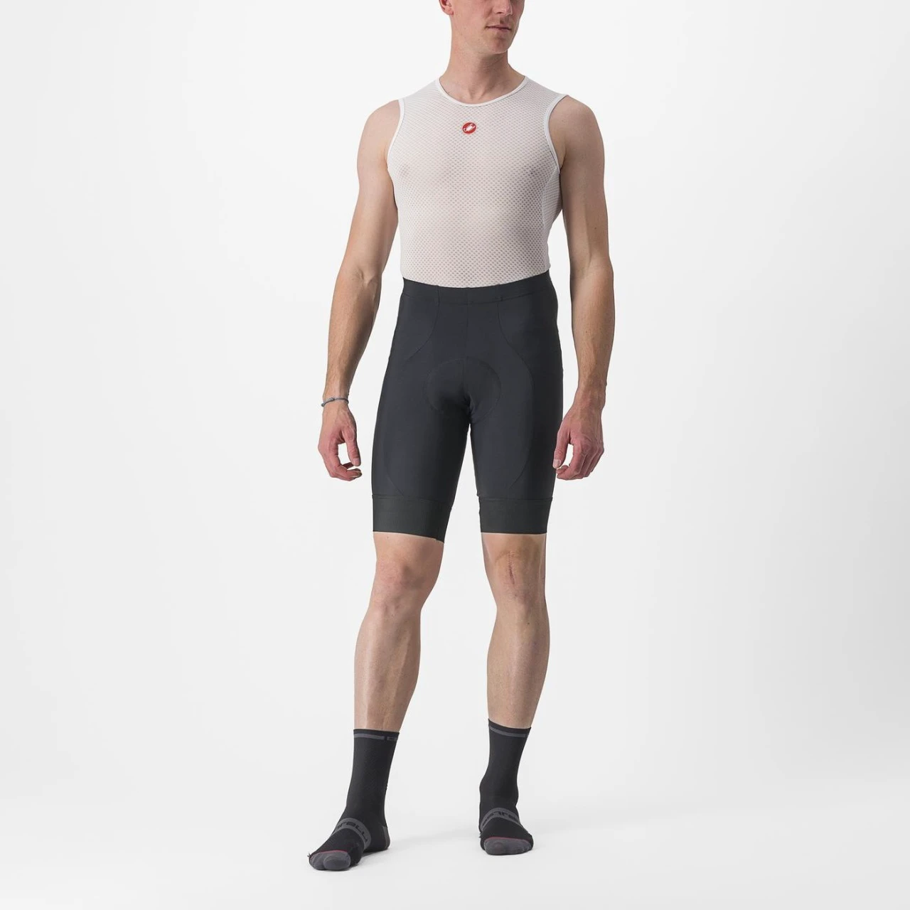 1. Pantaloni scurti Castelli Entrata 2, pentru barbati, negru, L