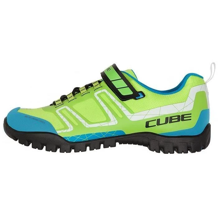 1. Pantofi Ciclism CUBE All Mountain Green White Blue