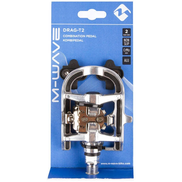 1. Pedale Aluminiu Duble M-WAVE DRAG-T2