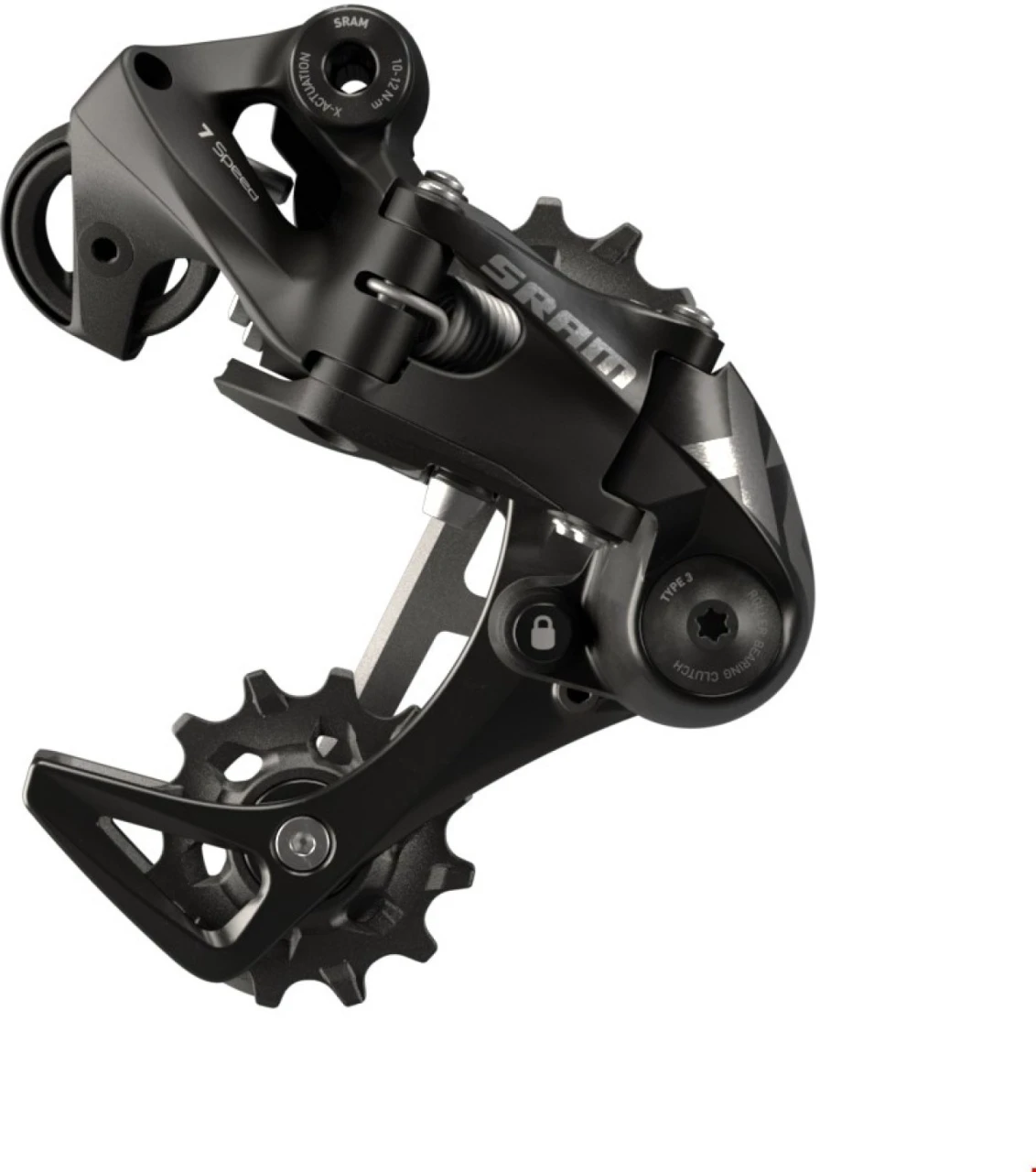 1. SCHIMBATOR PINIOANE SRAM X01 DH X-HORIZON™ 7 VITEZE PATINA MEDIE 28TNEGRU