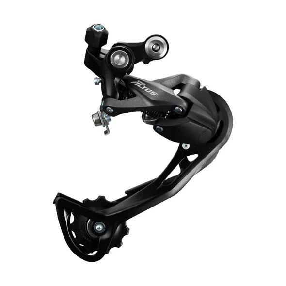 1. Schimbator spate Shimano Altus RD-M2000 SGS, 9 viteze Negru (ARDM2000SGS), vrac