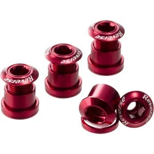 1. Set 4 suruburi angrenaj Reverse Chainring Bolt Rosii