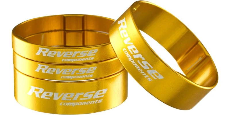 1. Set distantiere Reverse Ultra-Light 1.1/8 aluminiu Aurii