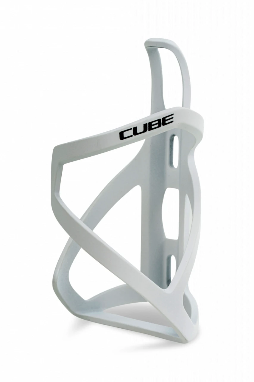 1. Suport Bidon CUBE Bottle Cage HPP Left-Hand Sidecage matt white n glossy black