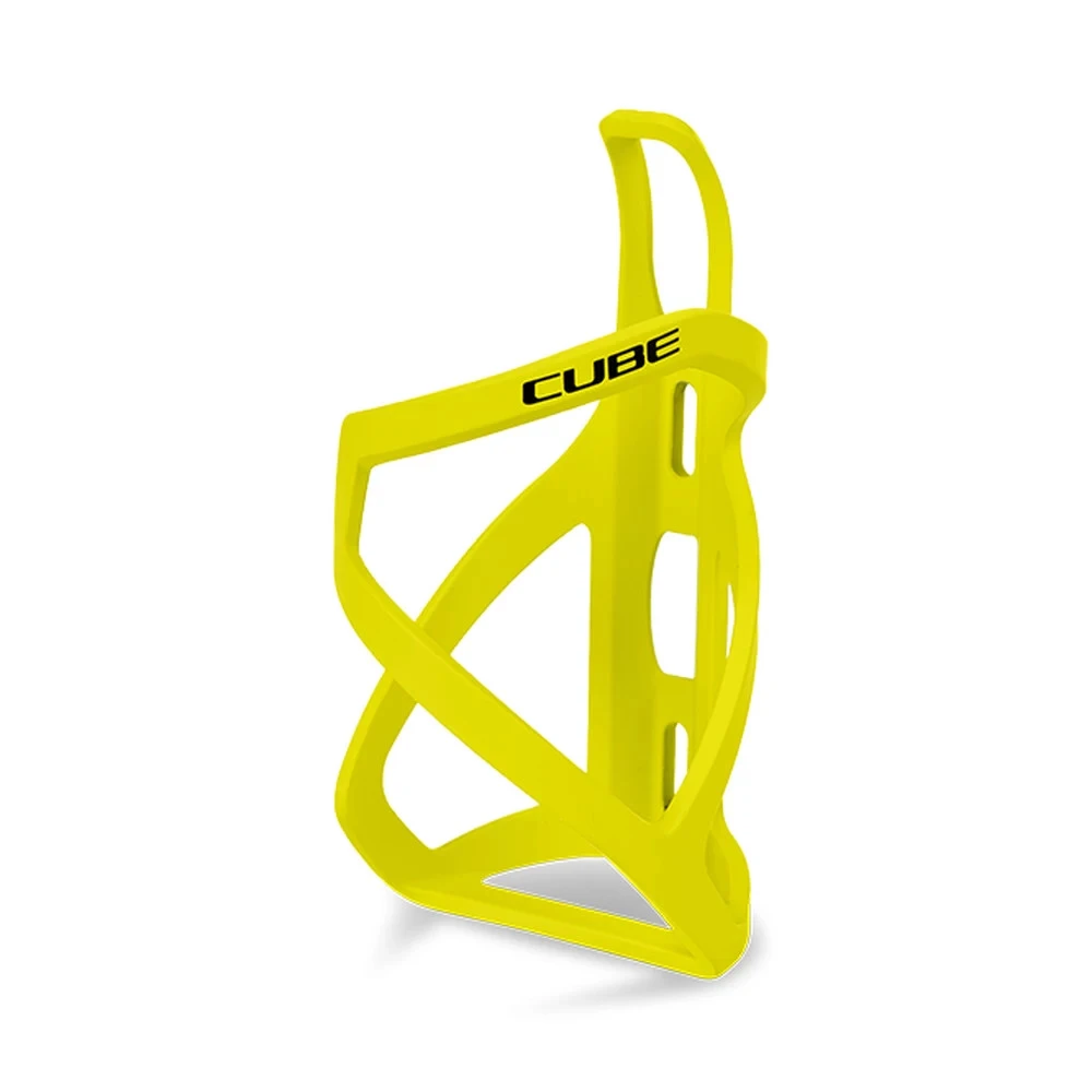 1. Suport bidon CUBE Bottle Cage HPP Left-Hand Sidecage Neon-Yellow