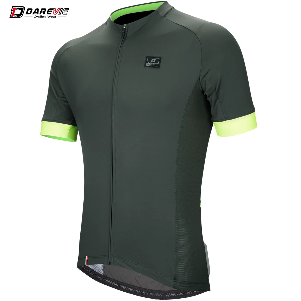 1. Tricou Ciclism DAREVIE Olive/Verde Neon Anti-Bacterial XL