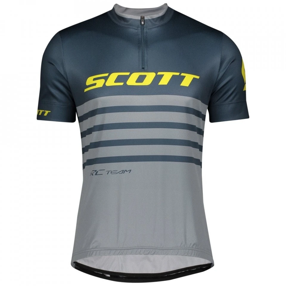 1. Tricou ciclism maneca scurta SCOTT RC Team Grey-Yellow