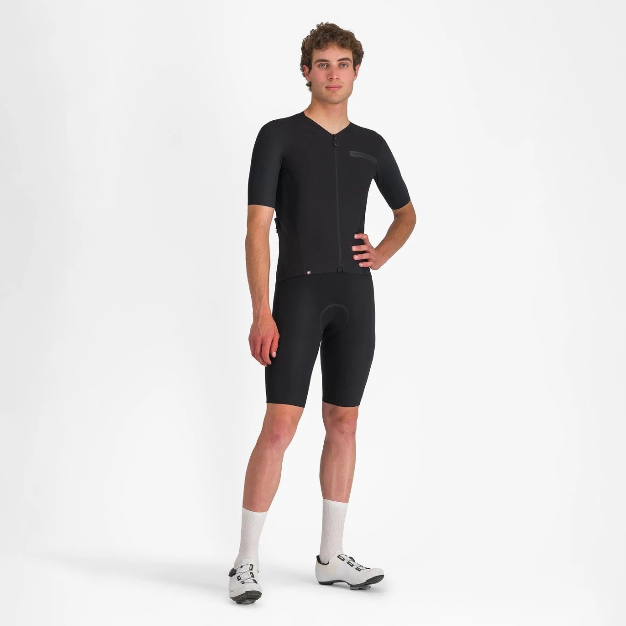 3. Tricou cu maneca scurta Castelli Premio EVO, pentru barbati, negru deschis/negru, XXL