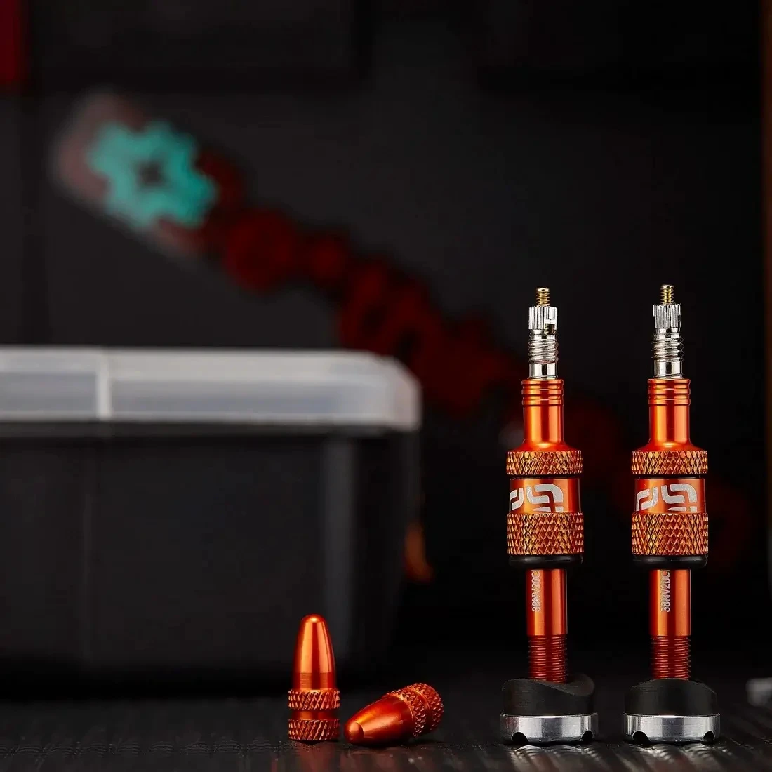 4. Valve Tubeless E*THIRTEEN Quick Fill Presta Inaltime janta 16-24 mm Orange