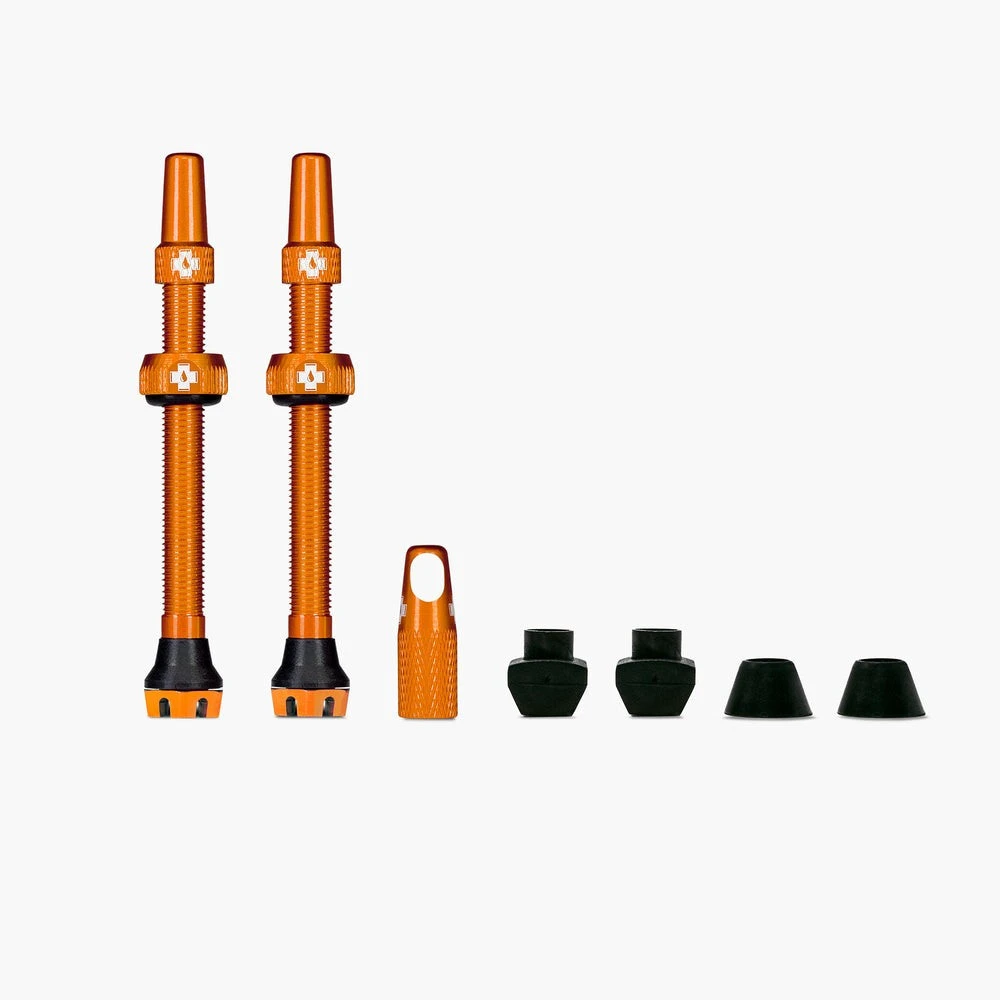 1. Valve tubeless Muc-Off Tubeless Valves V2 44mm Portocalii