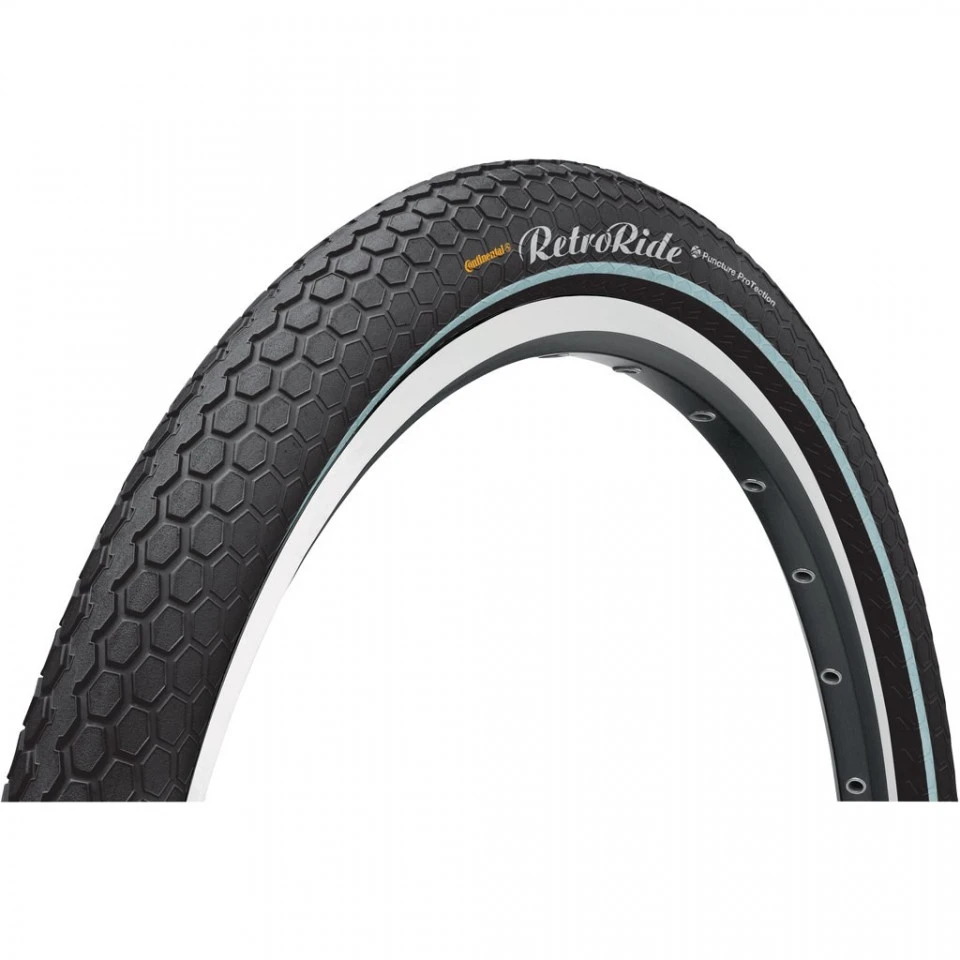 1. Anvelopa Continental RetroRide Reflex 55-622 28x2.20 negru/negru