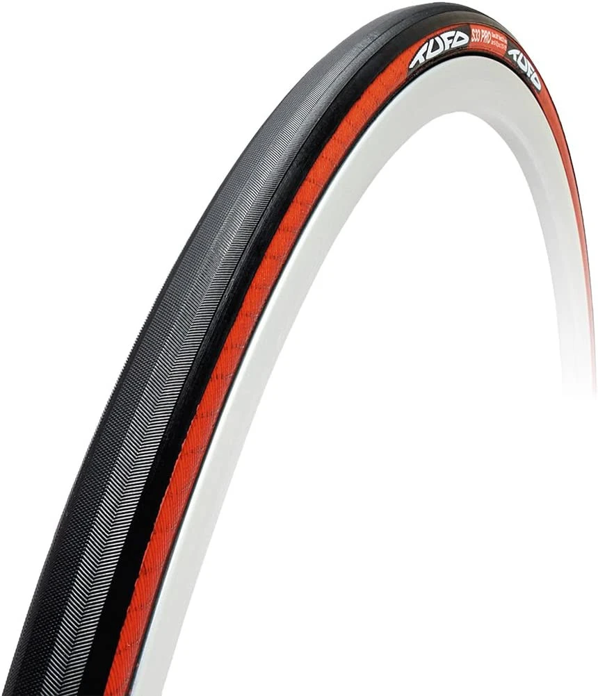 1. ANVELOPA TUFO S33 PRO 700X24C Negru/Rosu