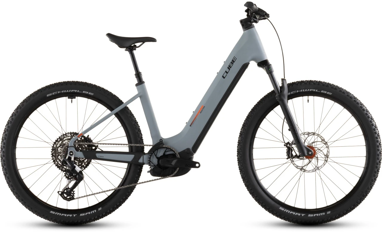 1. BICICLETA ELECTRICA CUBE REACTION HYBRID RACE 800 EASY ENTRY VULCAN ORANGE