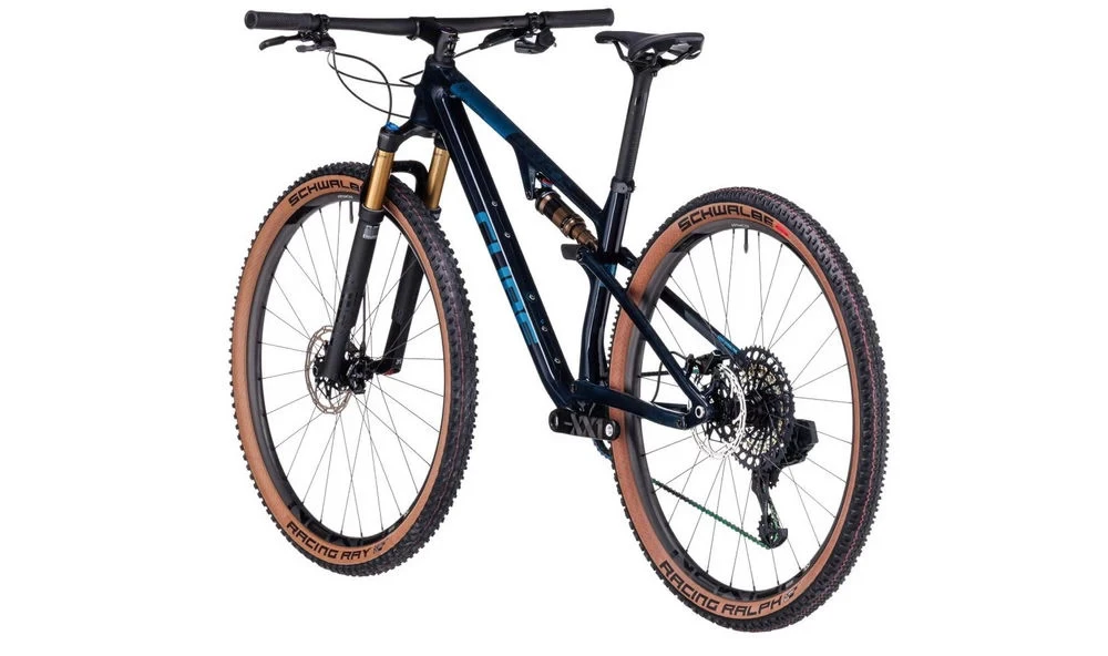 5. Bicicleta Full Suspension CUBE AMS ZERO99 C:68X SLT 29 Lichidblue´n´Blue