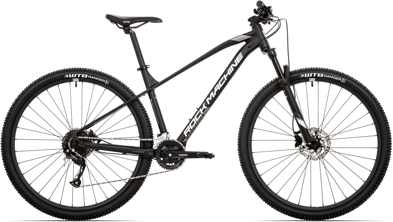 1. Bicicleta Rock Machine Manhattan 90-29 29 Matte Black 19.0 - (L)