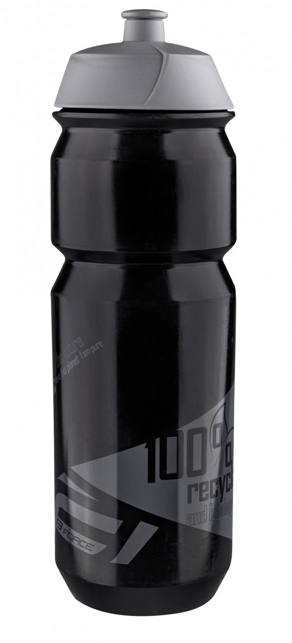 1. Bidon Force Bio 0.75l negru/gri