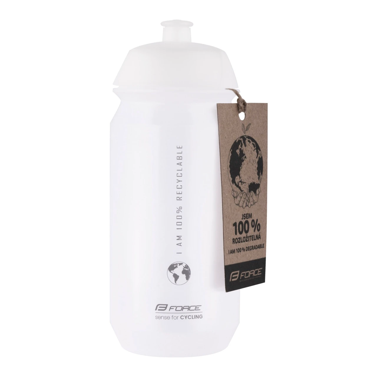 2. Bidon Force Bio Earth 500ml transparent/gri