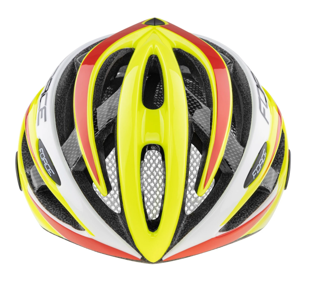 4. Casca Force Road fluo/alb/rosu