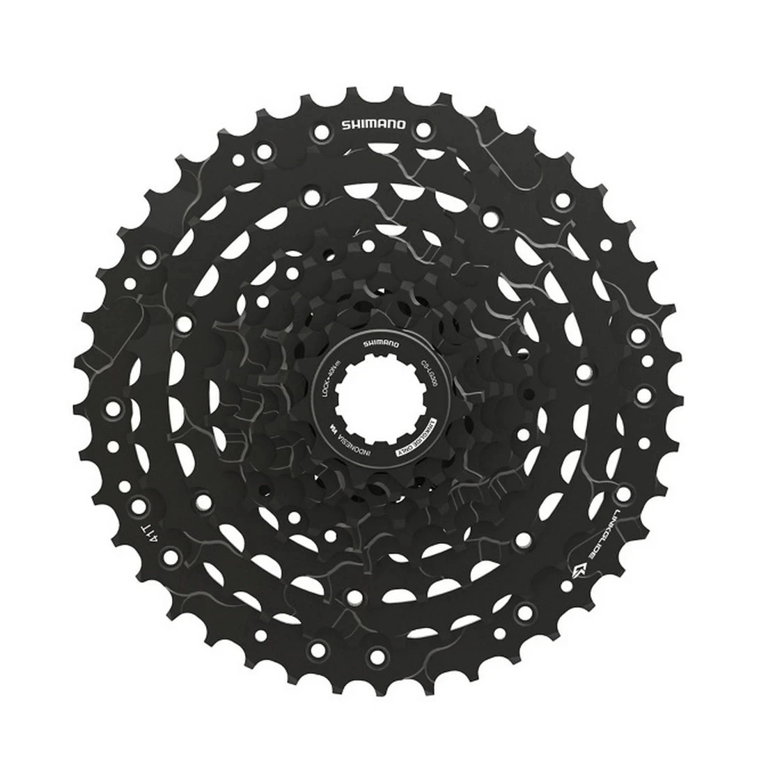 1. Caseta de pinioane Shimano CUES CS-LG300-9, 9 viteze, 11-41T