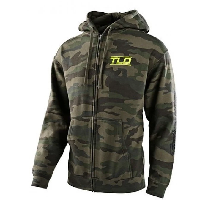 1. Hanorac Troy Lee Designs Speed Logo Camo Green