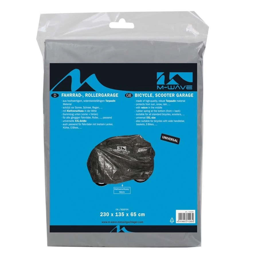 2. Husa bicicleta M-Wave neagra