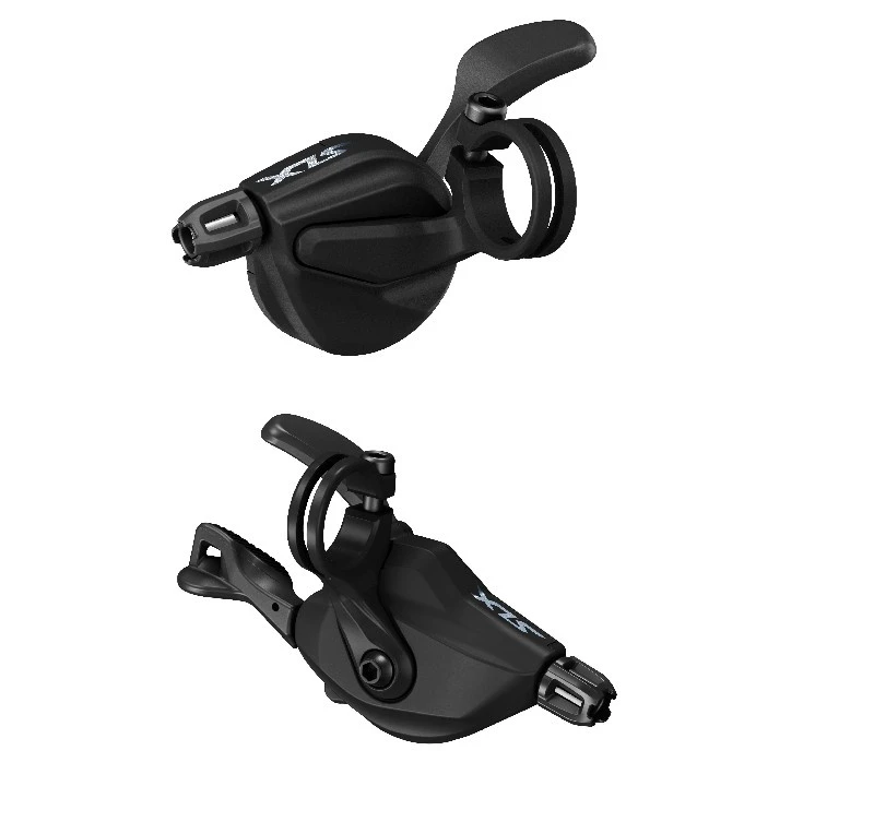 1. MANETA SCHIMBATOARE MTB SHIMANO SLX SL-M7100 set 2x12 viteze prindere COLIER