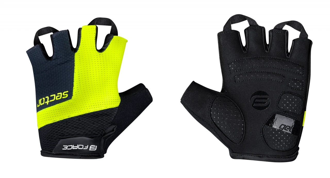 1. Manusi Force Sector gel negru/fluo