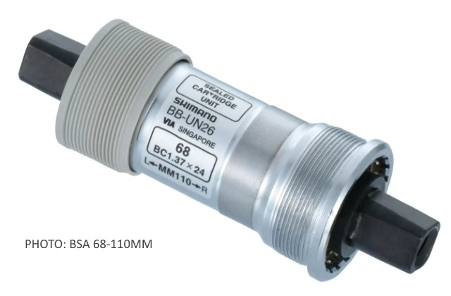 1. MONOBLOC SHIMANO BB-UN26 110mm / 68 PATRAT