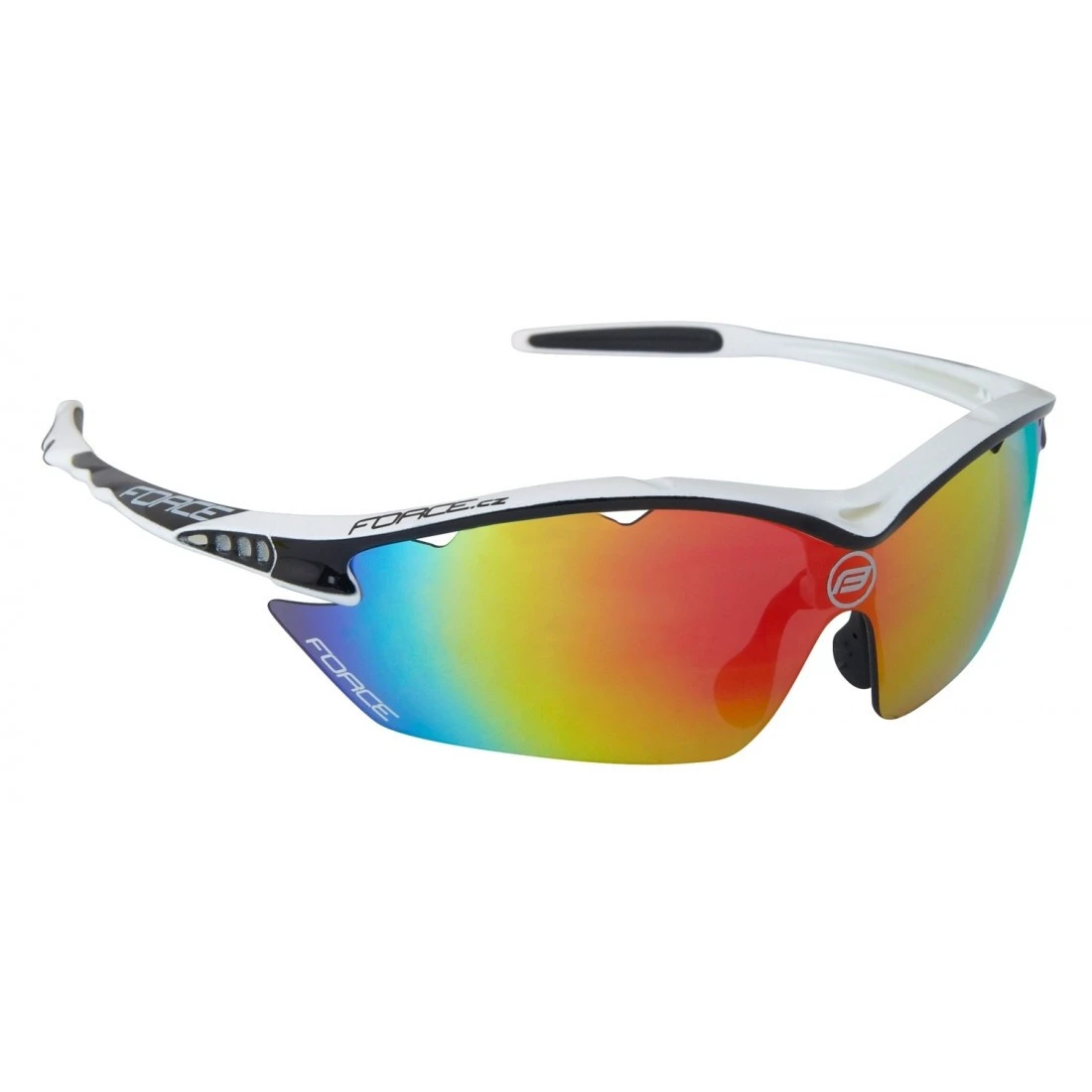 1. Ochelari Force Ron albi lentila multi laser