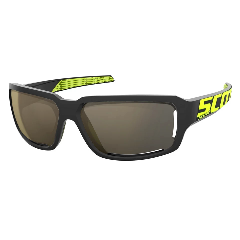 1. Ochelari soare SCOTT Obsess ACS Negru-Galben