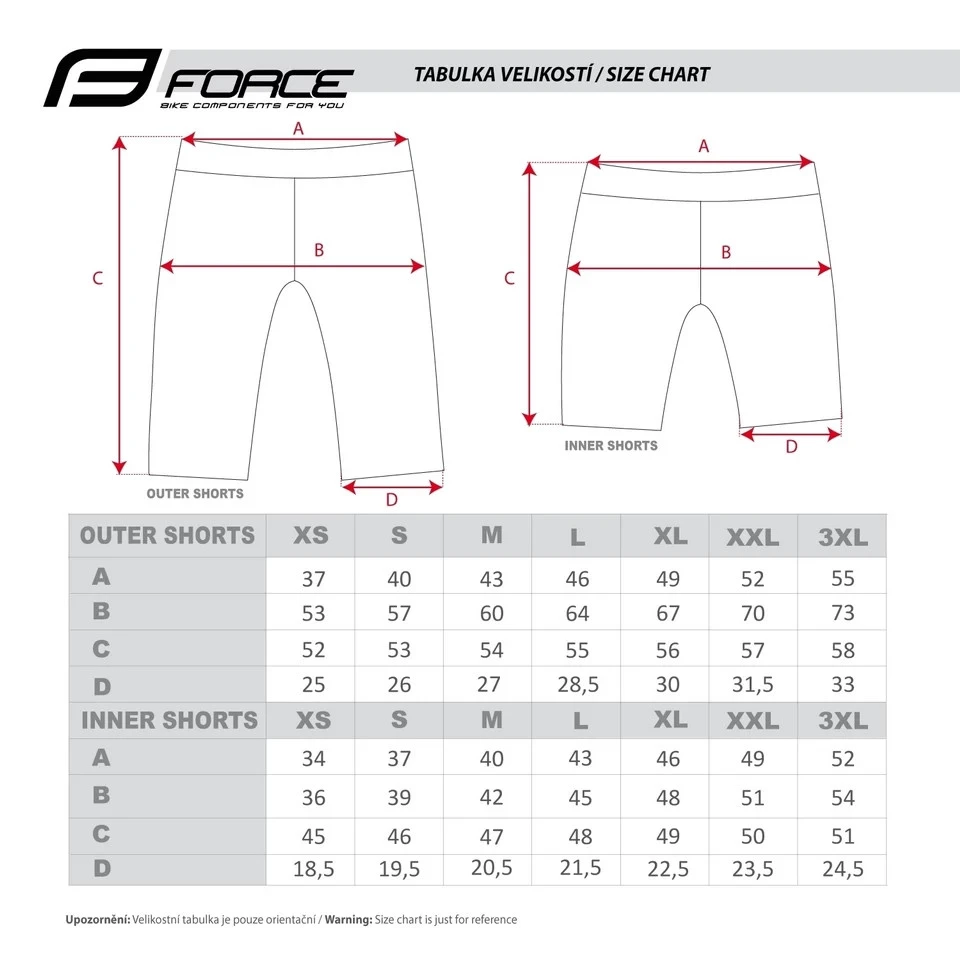 6. Pantaloni FORCE Blade MTB cu Sub-pantaloni si Bazon Albastru