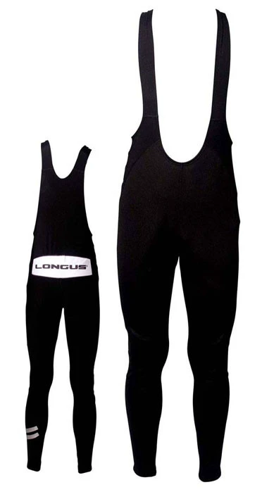 1. Pantaloni Lungi Bretele LONGUS SuperRoubaix Negru