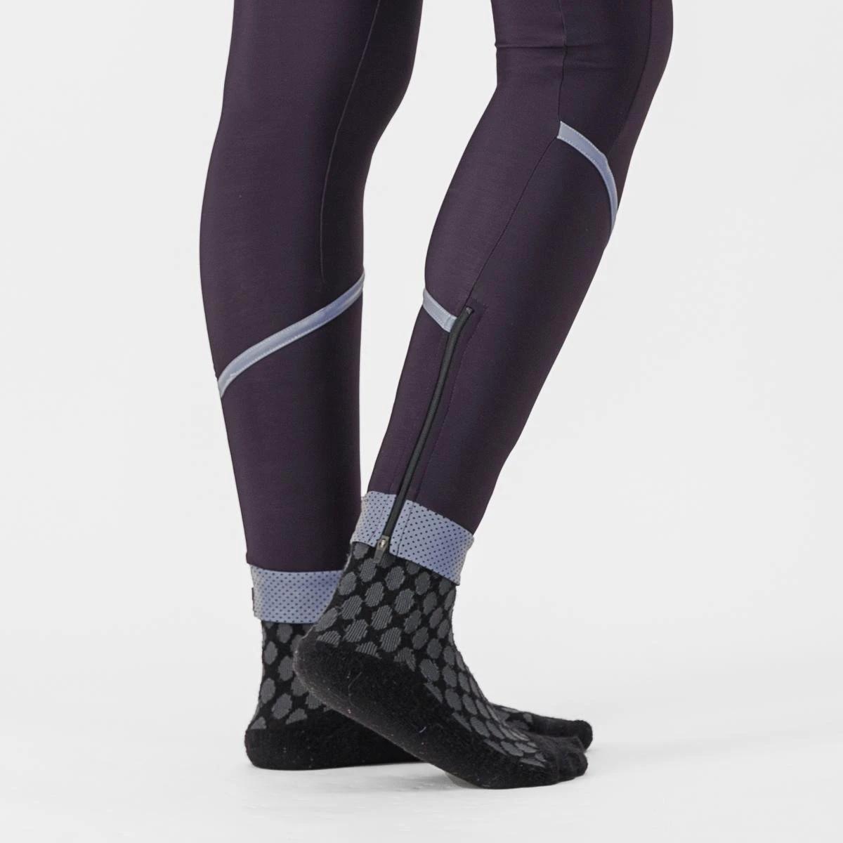 4. Pantaloni lungi Castelli Velocissima Thermal, Dark Night Shade/ Silver Reflex, M