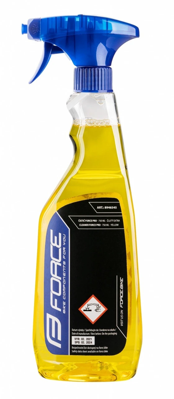 1. Solutie curatare Force Pro cu pulverizator 0.75L galben