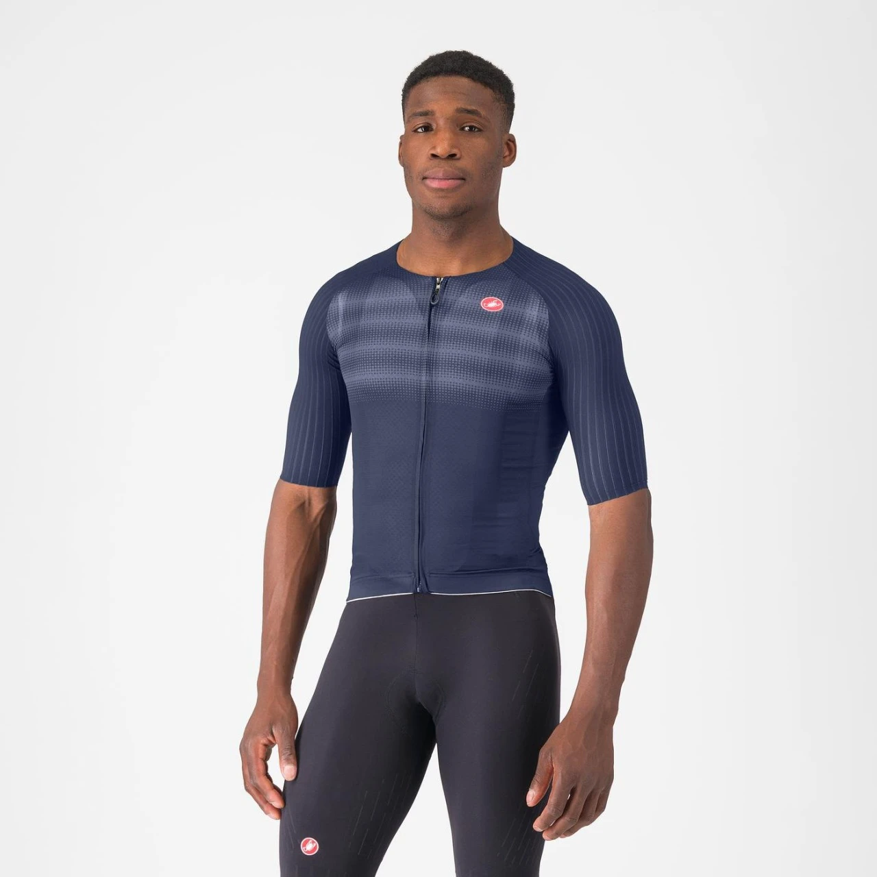 1. Tricou cu maneca scurta Castelli Aero Race 8S, pentru barbati, albastru belgian, XL
