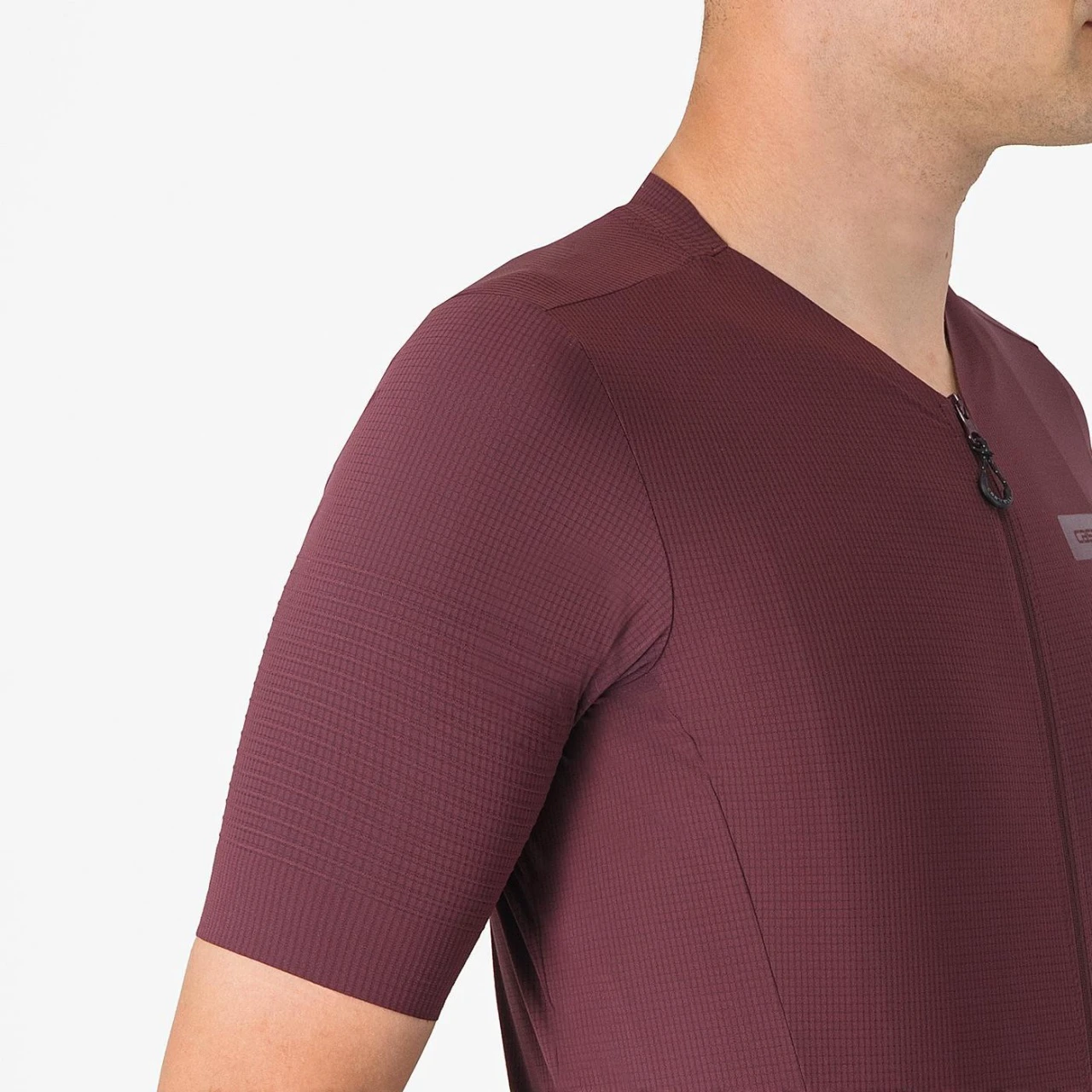 2. Tricou cu maneca scurta Castelli Premio EVO, pentru barbati, visiniu inchis, XL