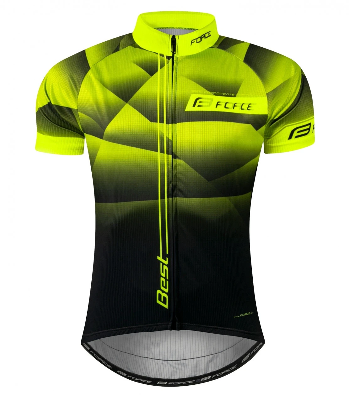 1. Tricou Force Best maneci scurte fluo/negru