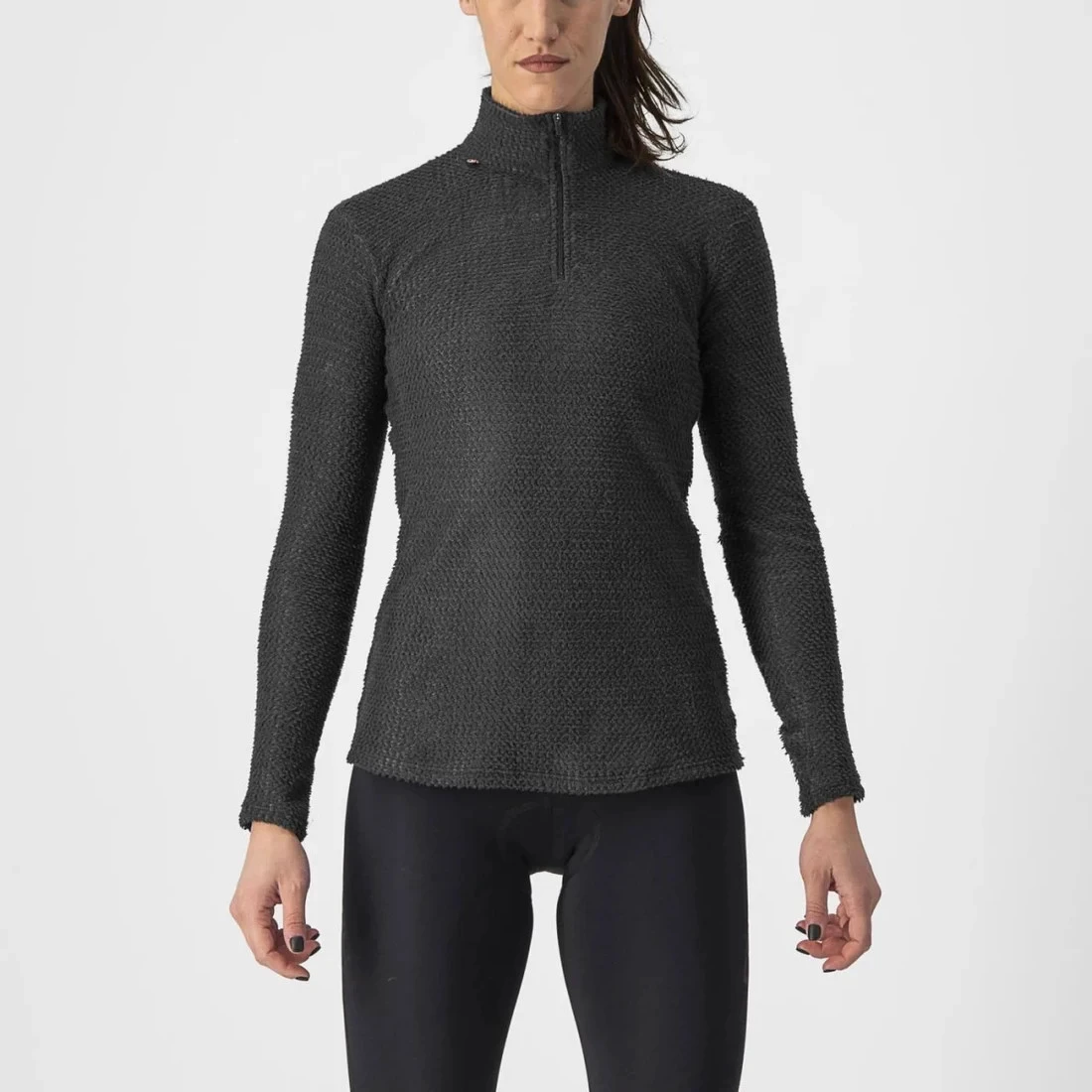 1. Tricou maneca lunga CASTELLI Cold Days W 2nd Layer Negru Dama