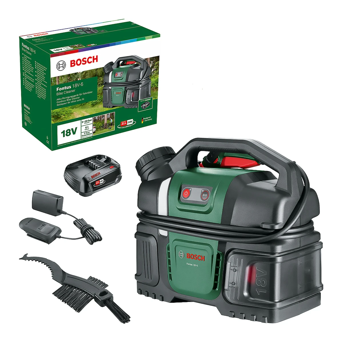 1. Aparat de spalat biciclete Bosch Fontus 18V-6L cu acumulator