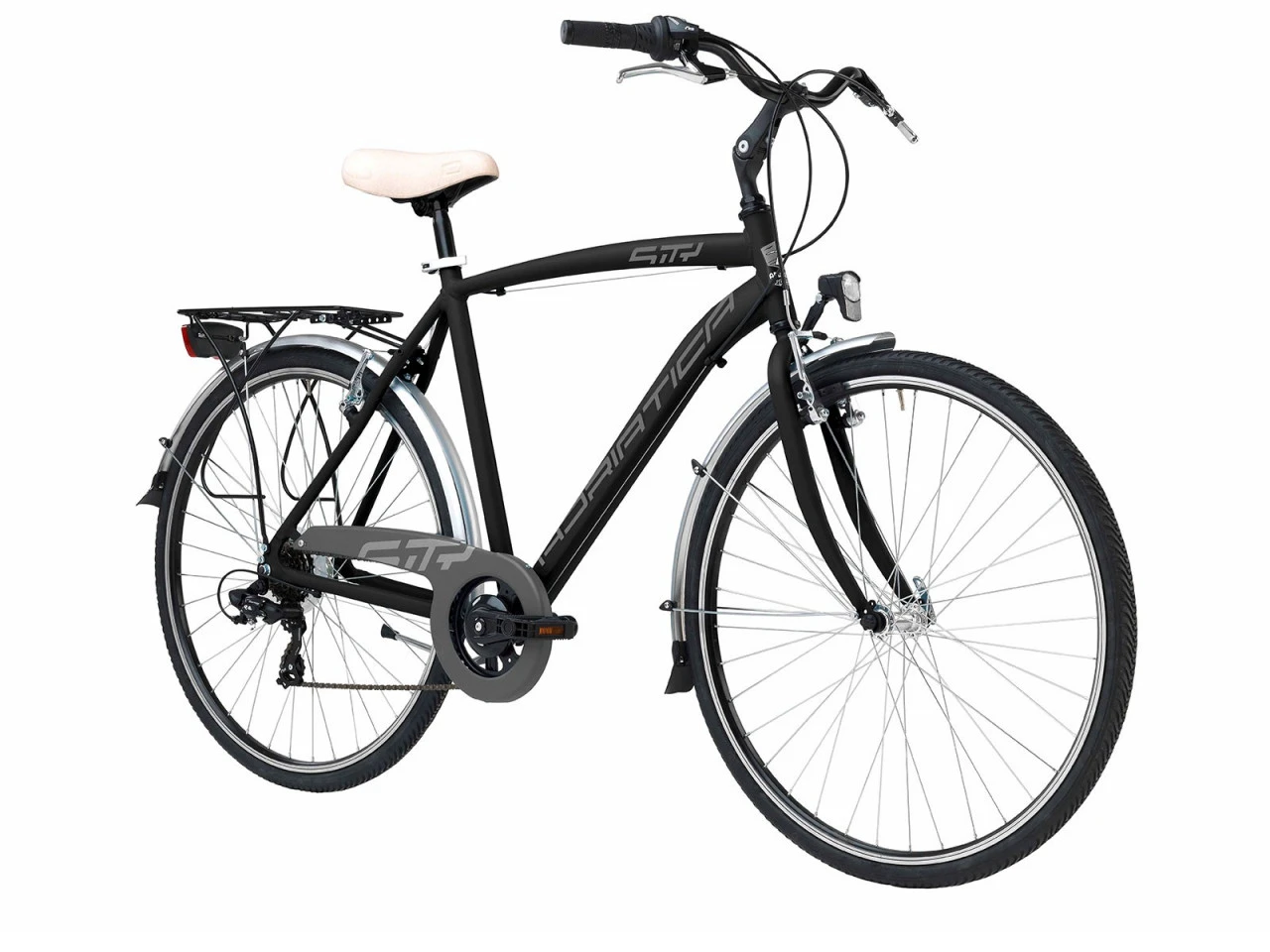 1. Bicicleta Adriatica Sity 3 6V Man Neagra 55 cm