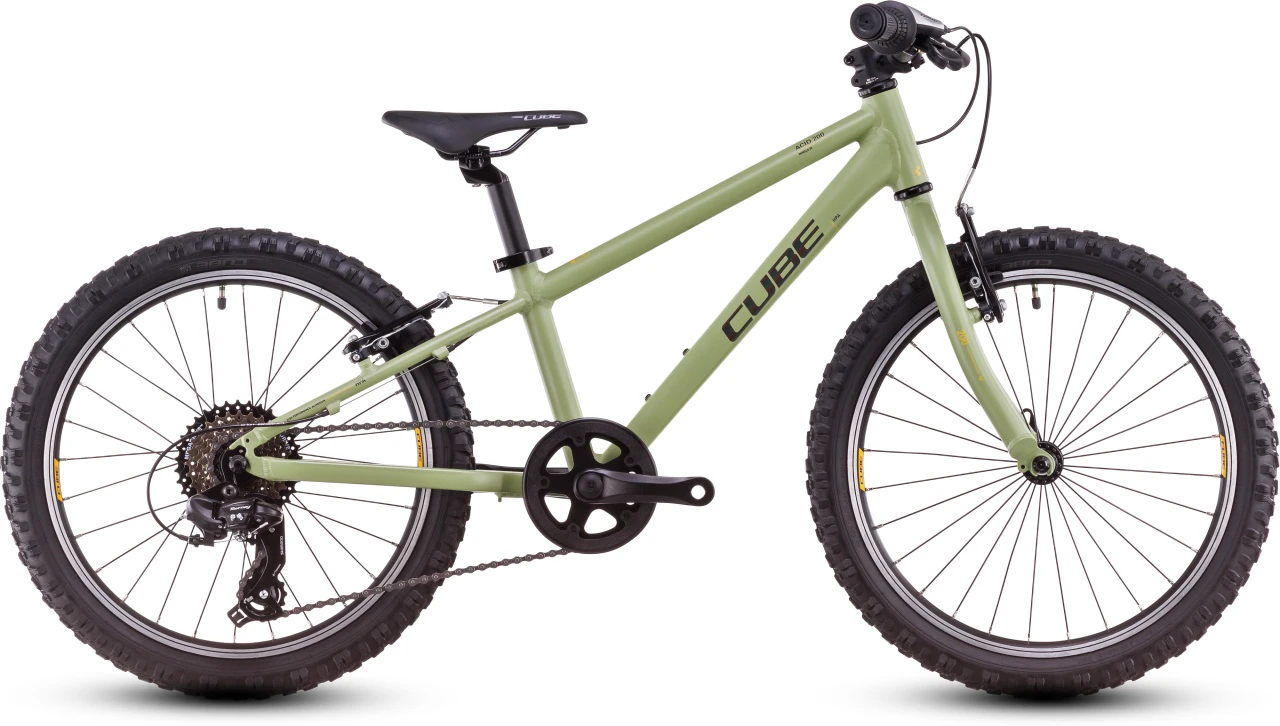 1. BICICLETA CUBE ACID 200 LIGHTOLIVE ORANGE roti 20"