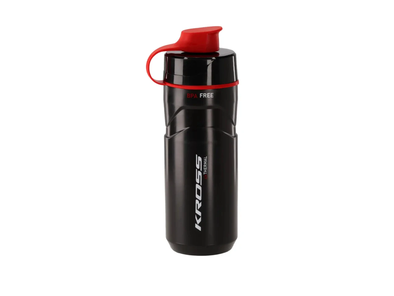 2. BIDON Hidratare de bicicleta KROSS ESKER THERMAL 500 ML NEGRU ROSU
