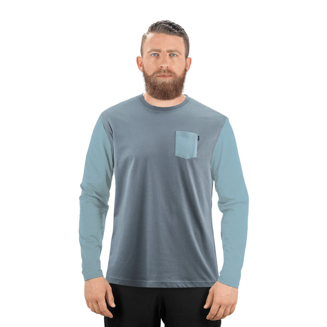 1. Bluza CUBE Edge Grey Dark Mint
