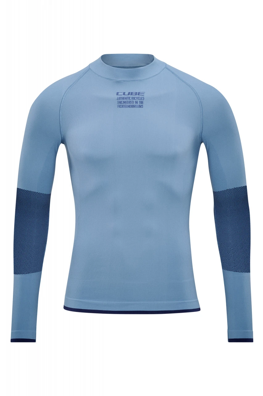 1. Bluza De Corp CUBE Baselayer Race Be Warm L/S Blue