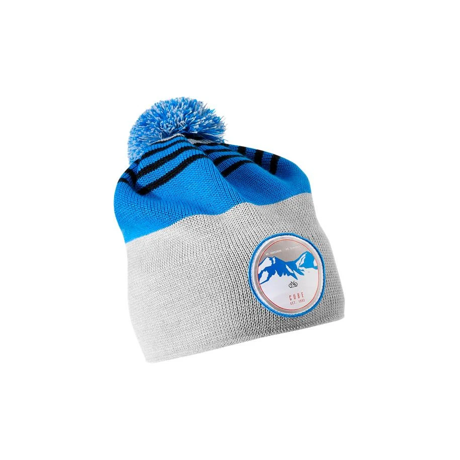 1. Caciula CUBE Bobble Hat Albastru Alb One Size