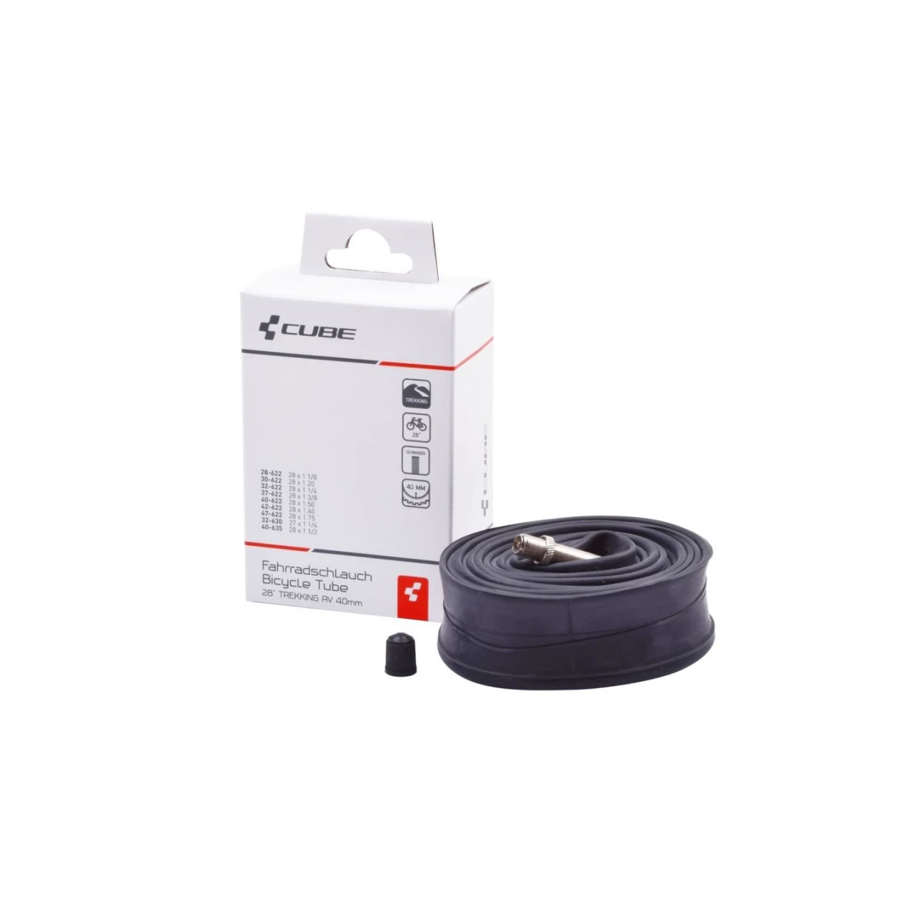 1. CAMERA CUBE TREKKING 28 Auto 700x28>47C (28>47-622) 40mm