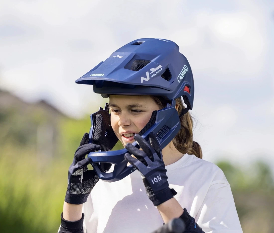 6. Casca copii MTB Full Face ABUS YouDrop FF Midnight Blue