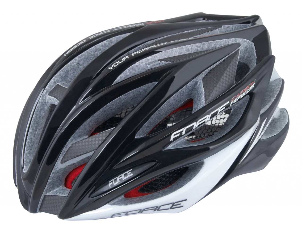 1. Casca Force Aries negru/gri L-XL (58-62 cm)