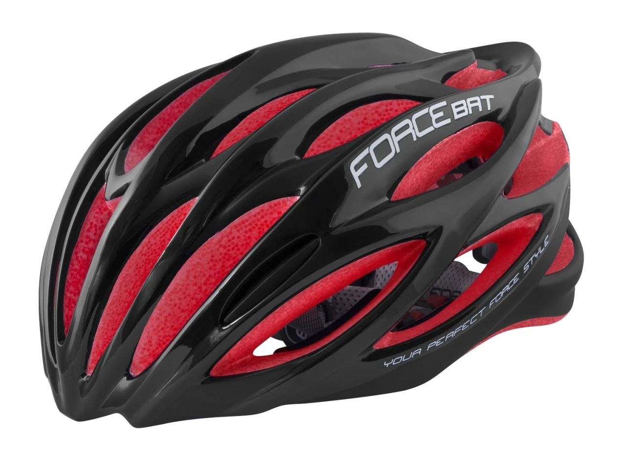 1. Casca Force Bat Negru/Rosu